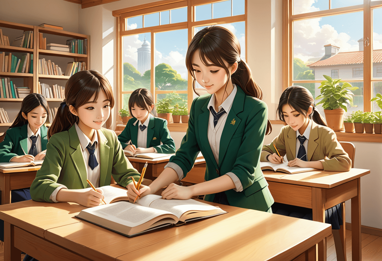 中学生・高校生クラスのレッスンの様子